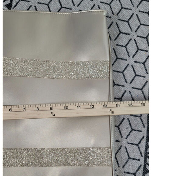 JIMMY CHOO PARFUMS GOLD TOTE BAG W GLITTER HANDLES - Picture 12 of 14